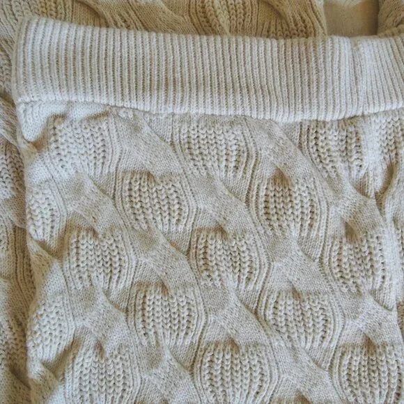 Rachel Comey Cream Cable Knit Wide Leg Palazzo Pants L - Picture 5 of 9